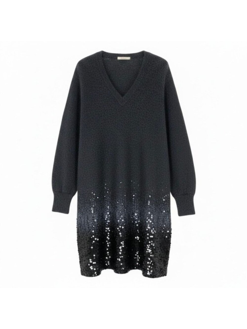 Louis Vuitton Gradient Sequin Knit Dress Mohair Blend